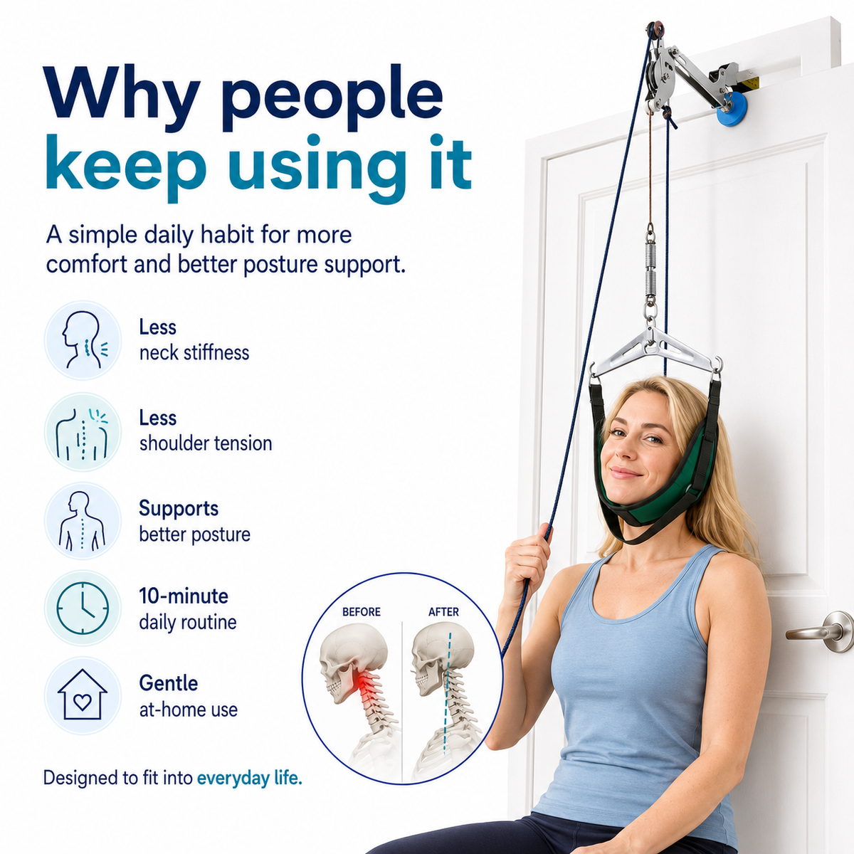 NeckReset™ Adjustable Neck Traction System